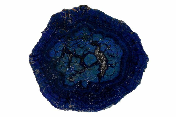 Vivid Blue, Cut/Polished Azurite Nodule Slice - Siberia #209520